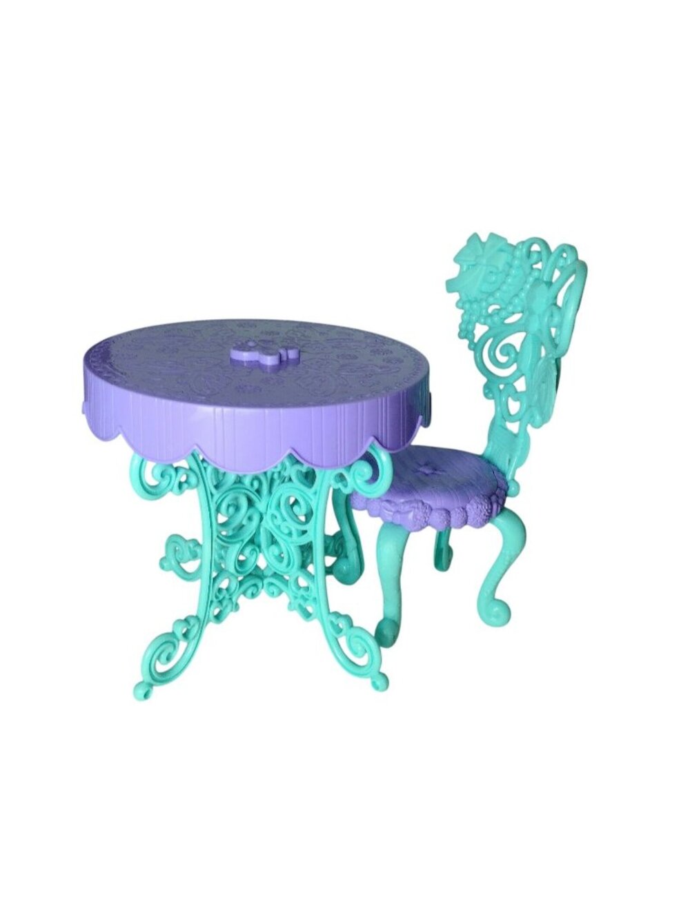Disney Fancy Nancy Bistro Table Chair Doll Play Set Jakks Plastic Tea Party